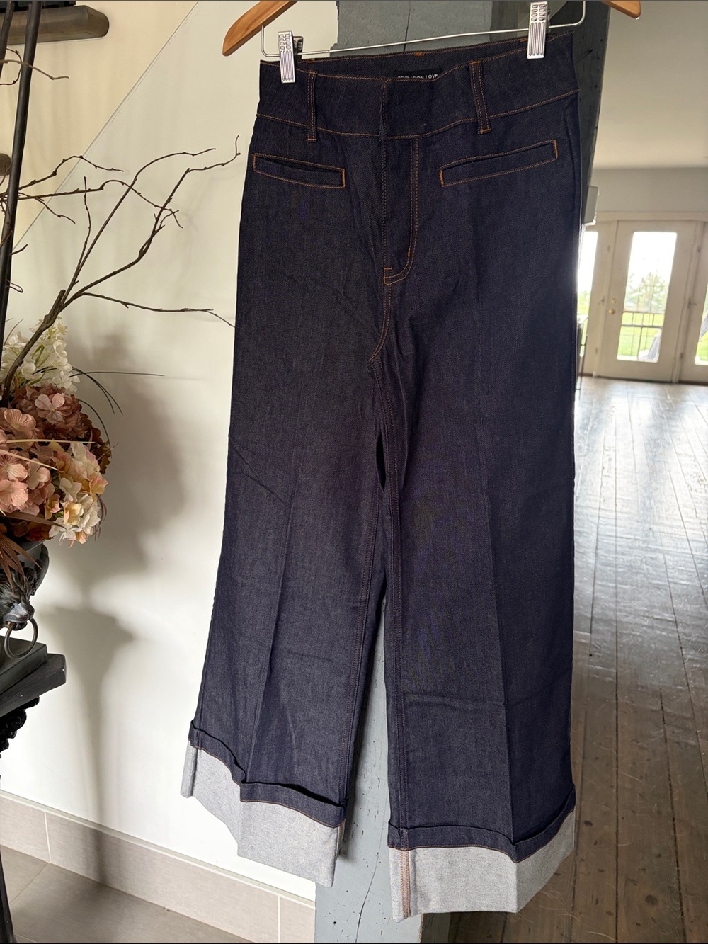 Generation Love Dark Indigo Bootcut Jeans with Cuffed Hem gorgeous on